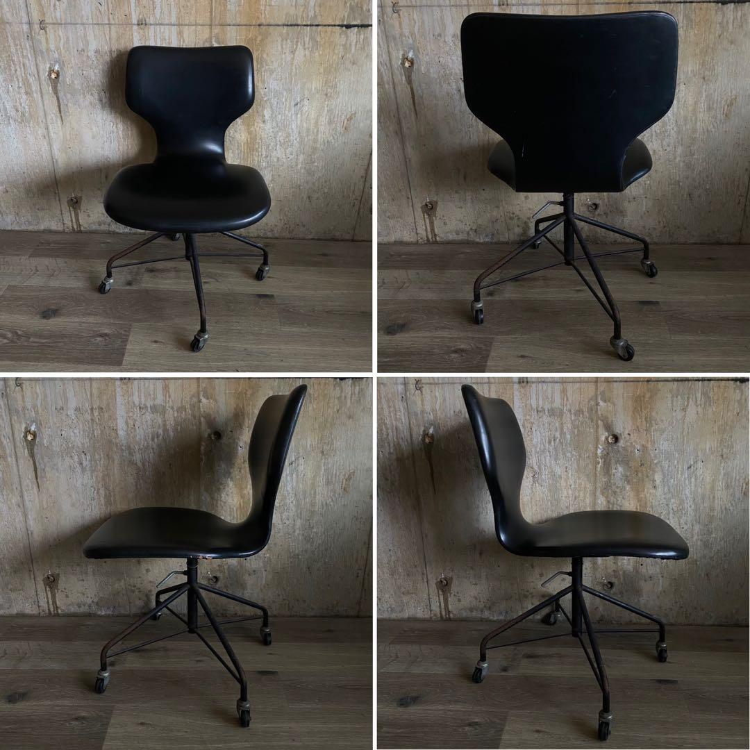 インダストリアル　チェア　キャスターチェア　オフィスチェア　ヴィンテージ　レトロ