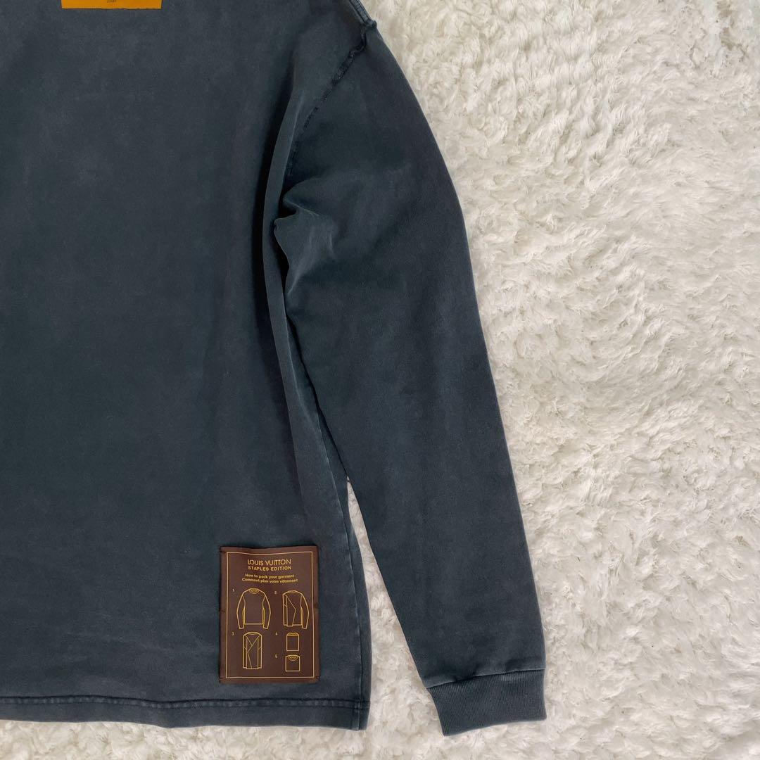 希少！LOUIS VUITTON 長袖Tシャツ インサイドアウト ネイビー M