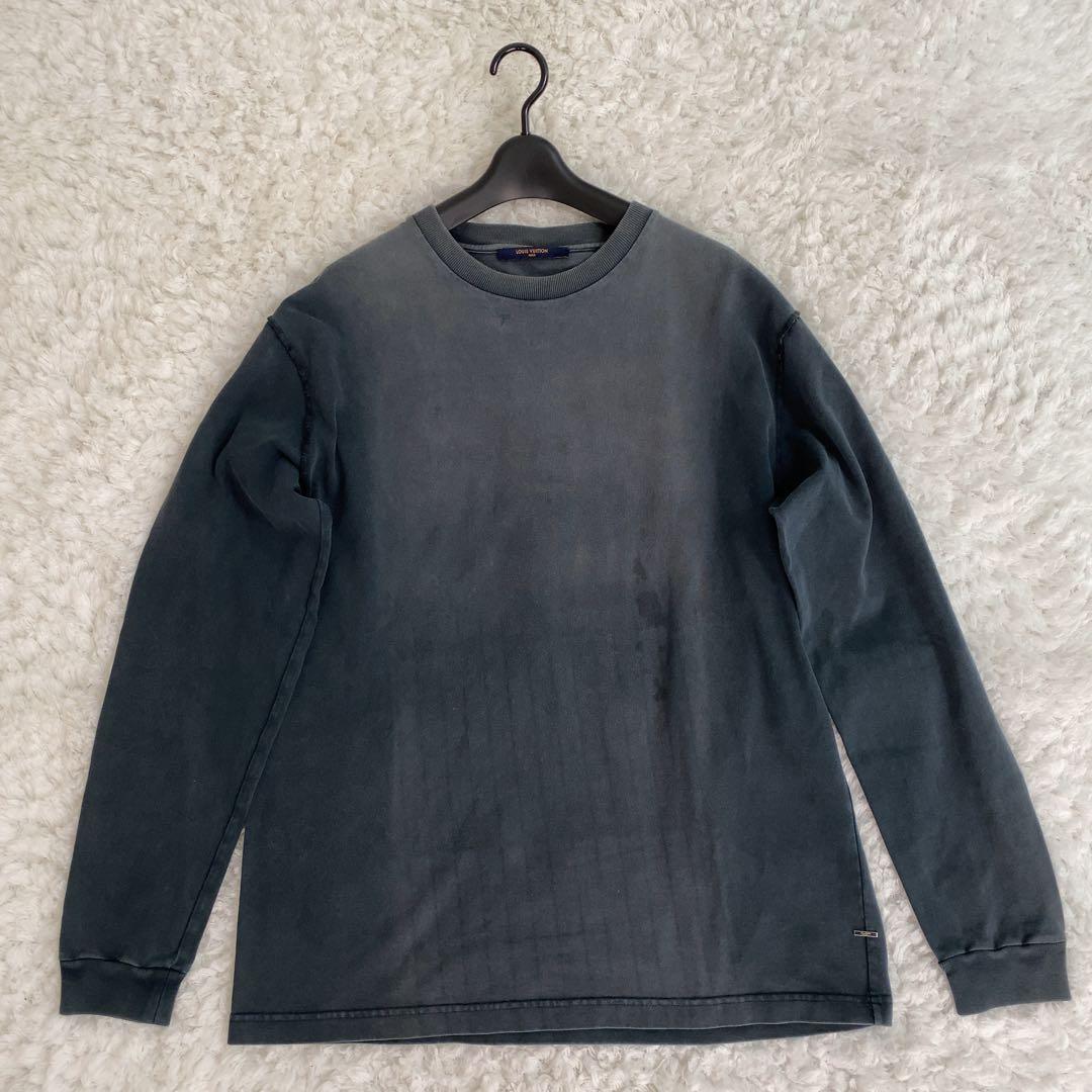 希少！LOUIS VUITTON 長袖Tシャツ インサイドアウト ネイビー M