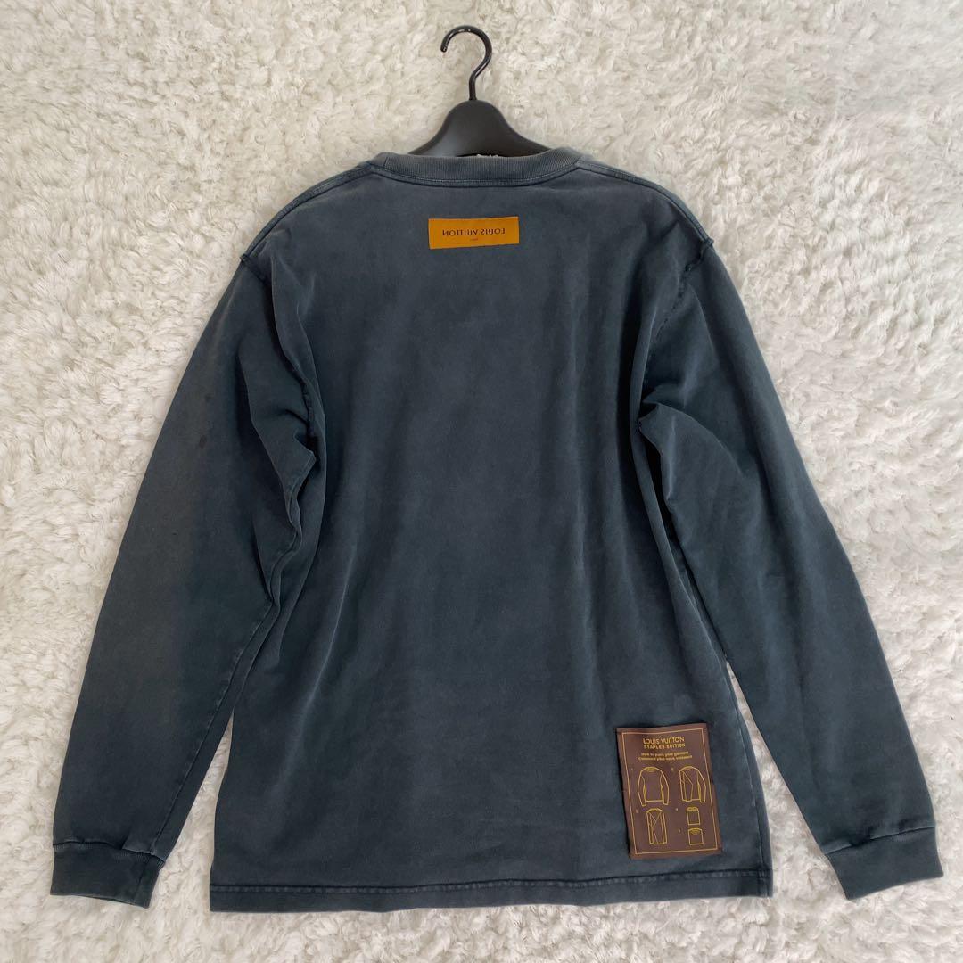 希少！LOUIS VUITTON 長袖Tシャツ インサイドアウト ネイビー M