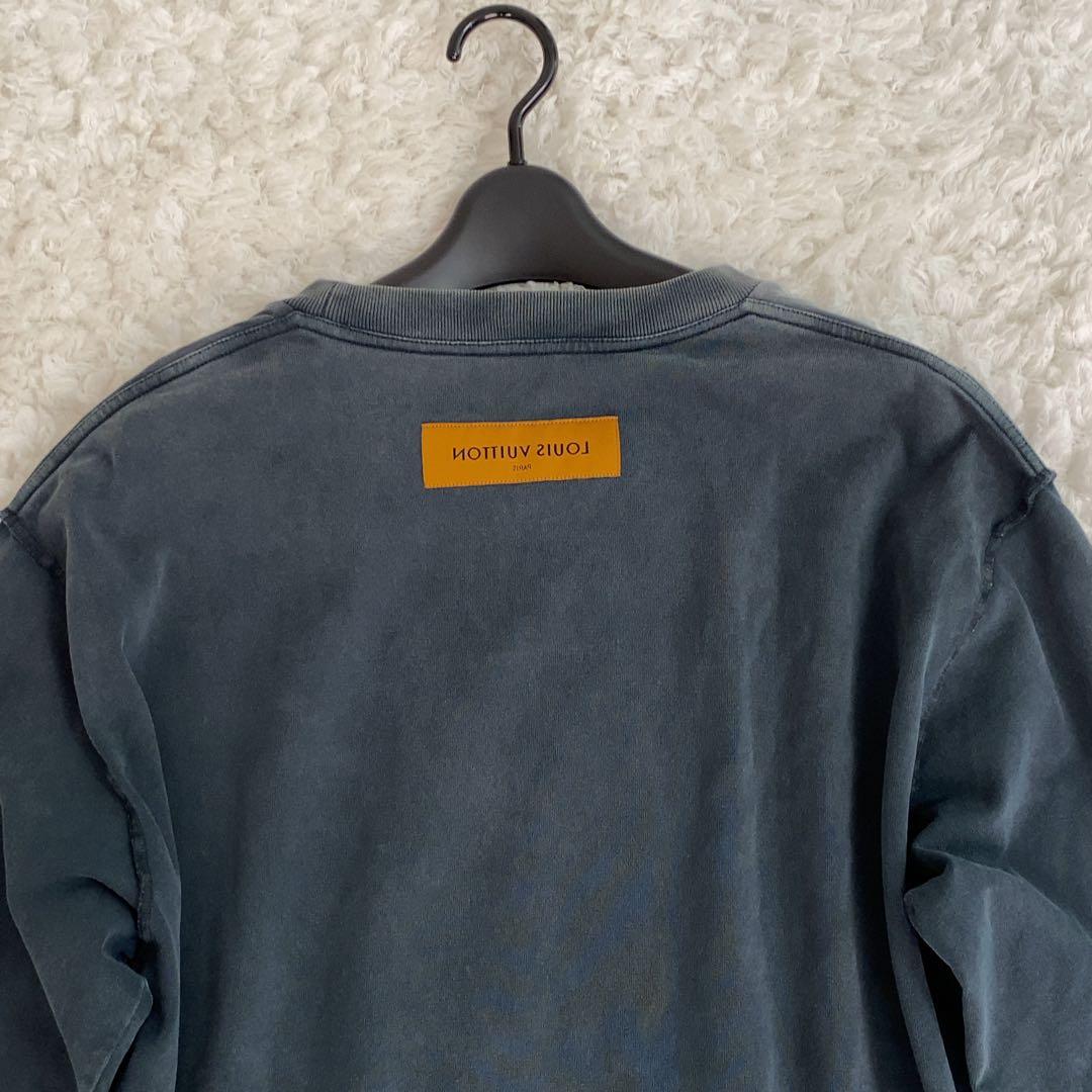 希少！LOUIS VUITTON 長袖Tシャツ インサイドアウト ネイビー M