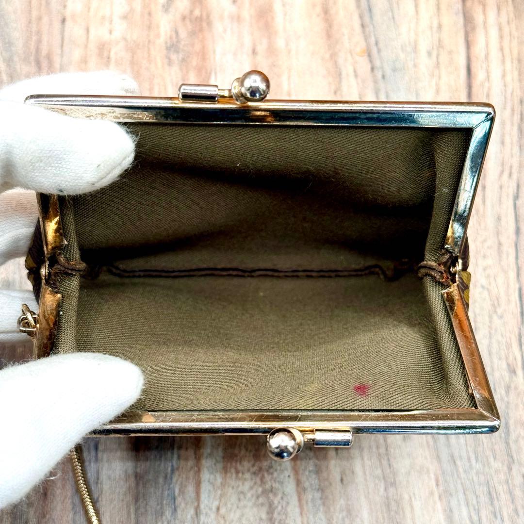 ⛄️極美品⛄️ルイヴィトン　モノグラム　がま口　ポーチ USAバケット付属品#641