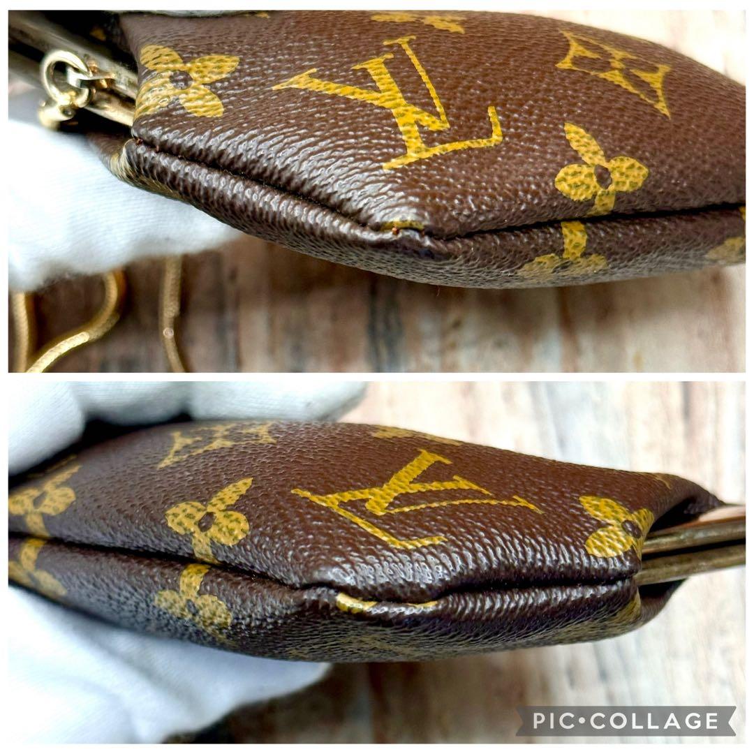 ⛄️極美品⛄️ルイヴィトン　モノグラム　がま口　ポーチ USAバケット付属品#641