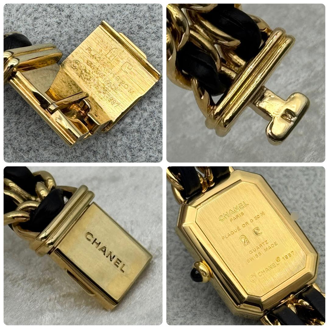 外装新品仕上 シャネル プルミエールM ゴールド クォーツ 腕時計 A30
