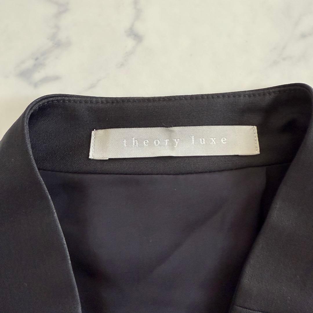 未使用級　エグゼクティブ　セオリーリュクス　ノーカラージャケット　ドンナ　黒　L