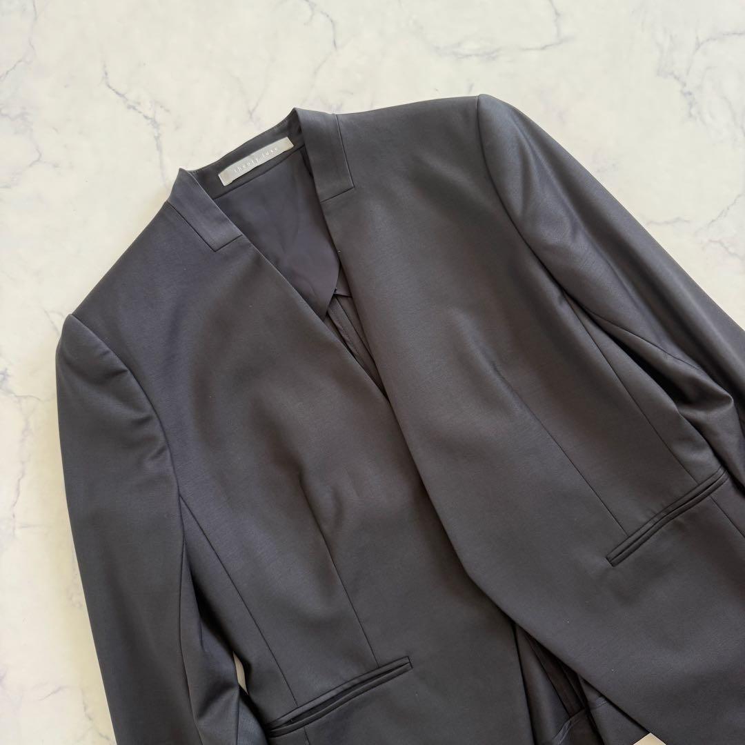 未使用級　エグゼクティブ　セオリーリュクス　ノーカラージャケット　ドンナ　黒　L