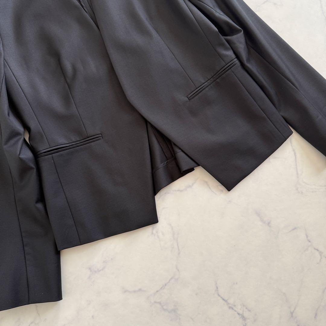 未使用級　エグゼクティブ　セオリーリュクス　ノーカラージャケット　ドンナ　黒　L