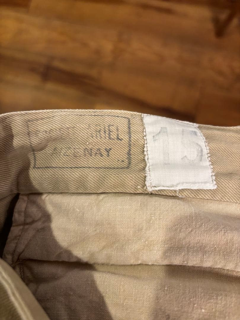 フランス軍　m52 チノトラウザーズ　実物