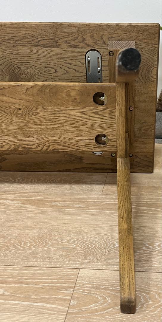 unico ADDAY(アディ)カフェテーブルW1000 オーク材高さ580cm