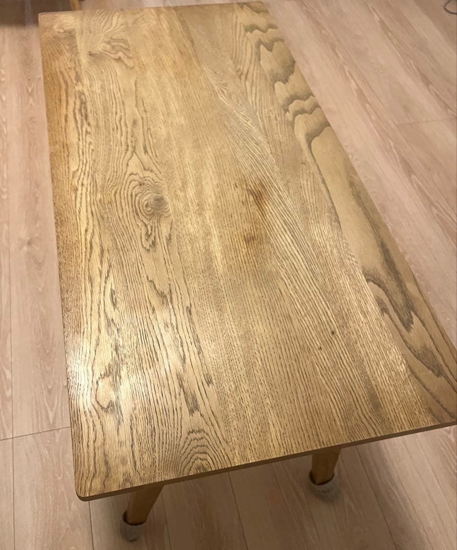 unico ADDAY(アディ)カフェテーブルW1000 オーク材高さ580cm