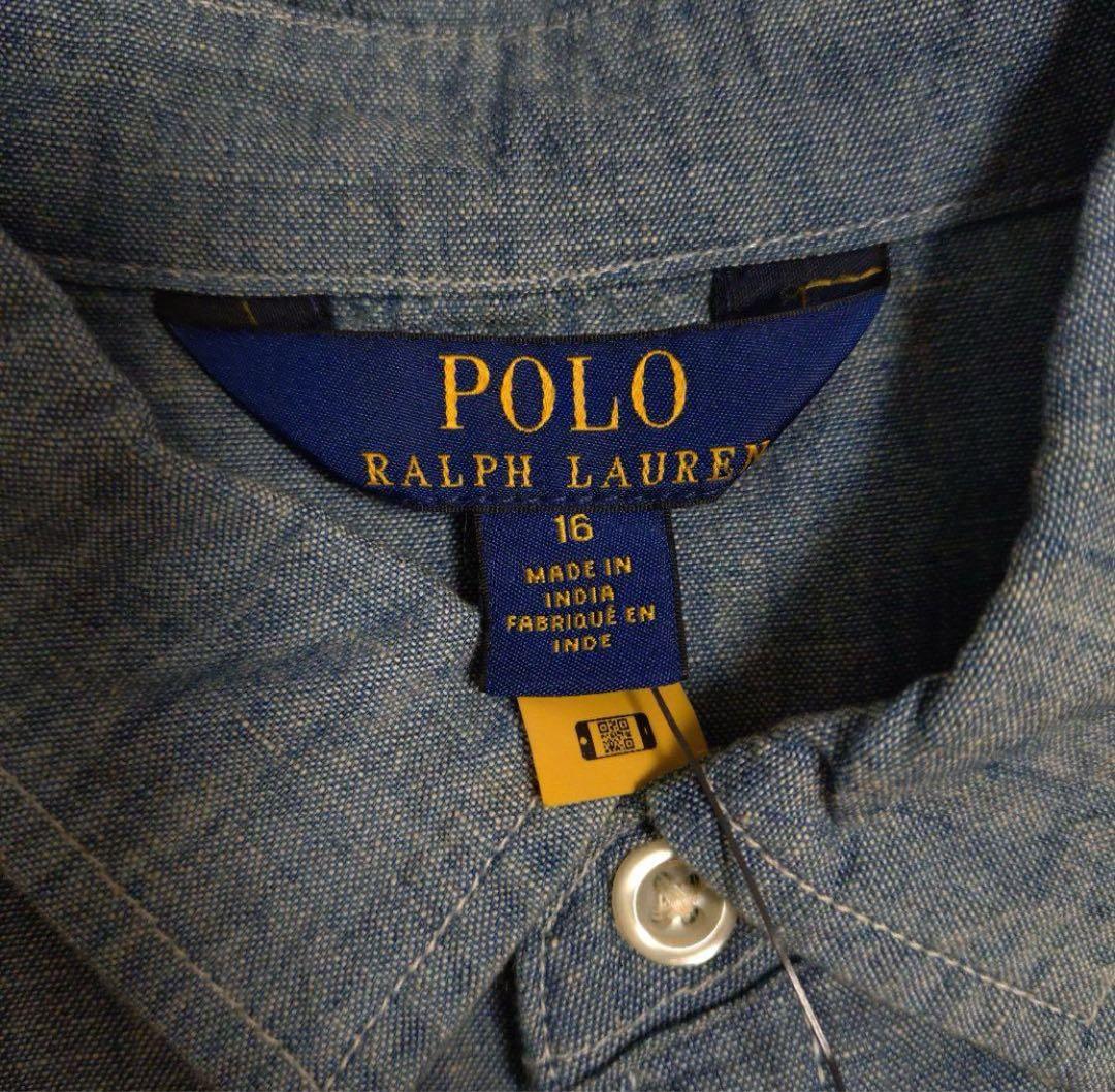 【新品未使用】ポロラルフローレン　ノースリーブ　ワンピース(160cm)