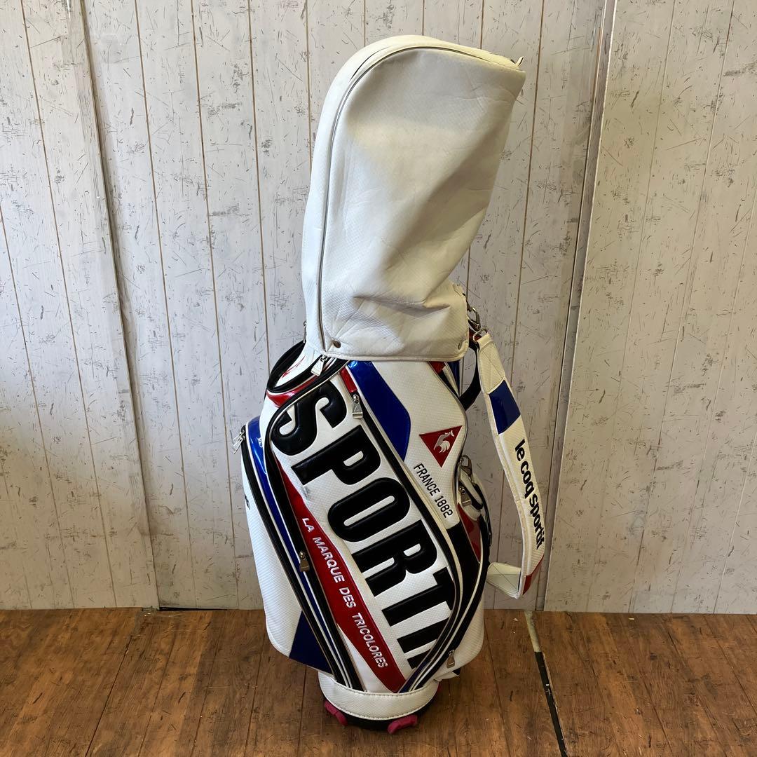 ルコック スポルティフ キャディバッグ ゴルフバッグ ビックロゴ トリコロール