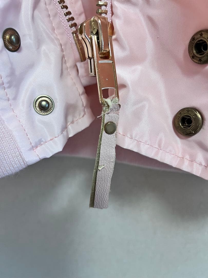 onespo ワンスポ N-2B ボリュームファージャケット　ピンク