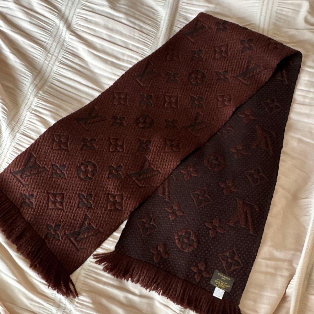 ルイヴィトン エシャルプロゴマニア マフラー ブラウン M72241