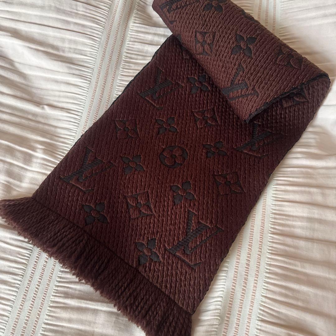 ルイヴィトン エシャルプロゴマニア マフラー ブラウン M72241