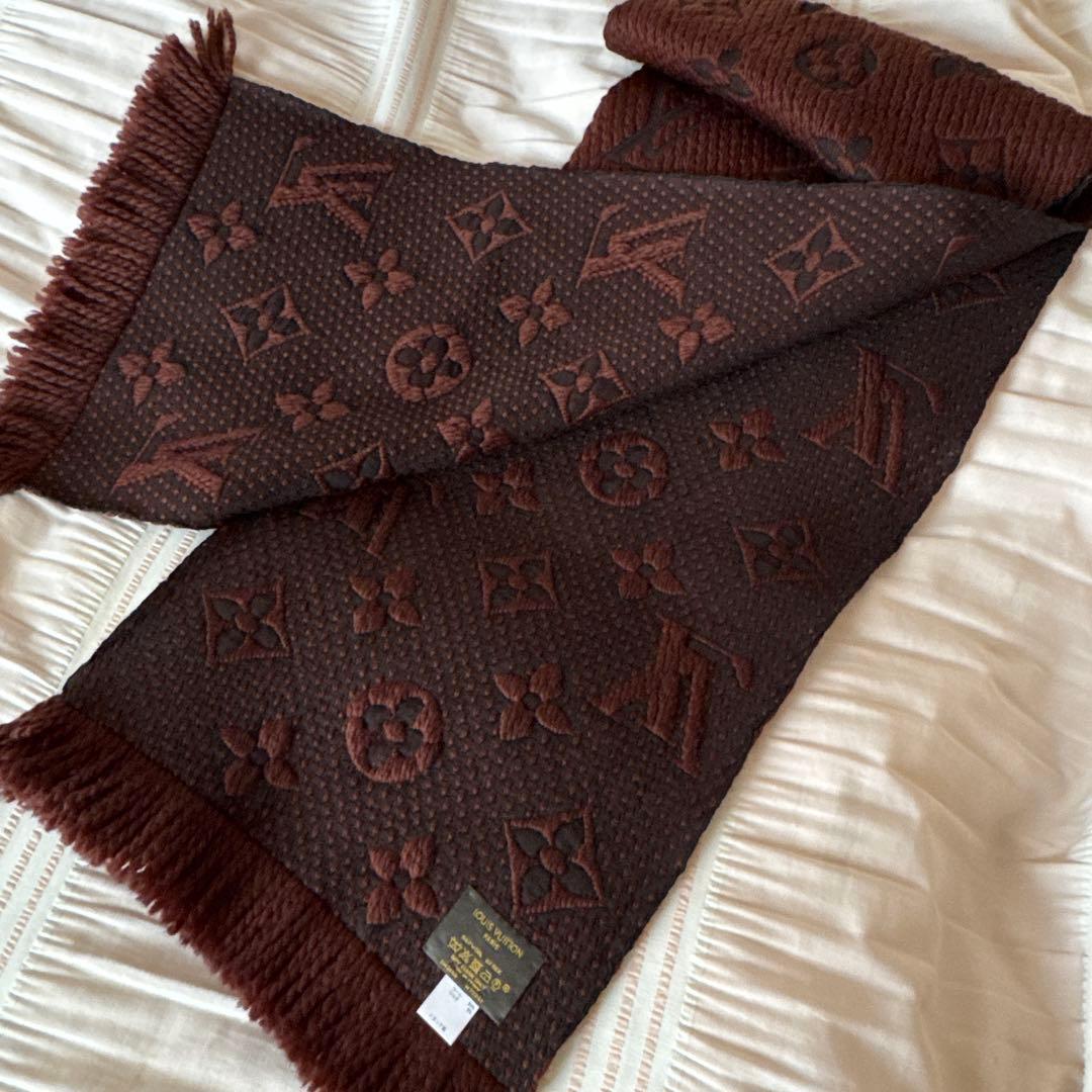 ルイヴィトン エシャルプロゴマニア マフラー ブラウン M72241