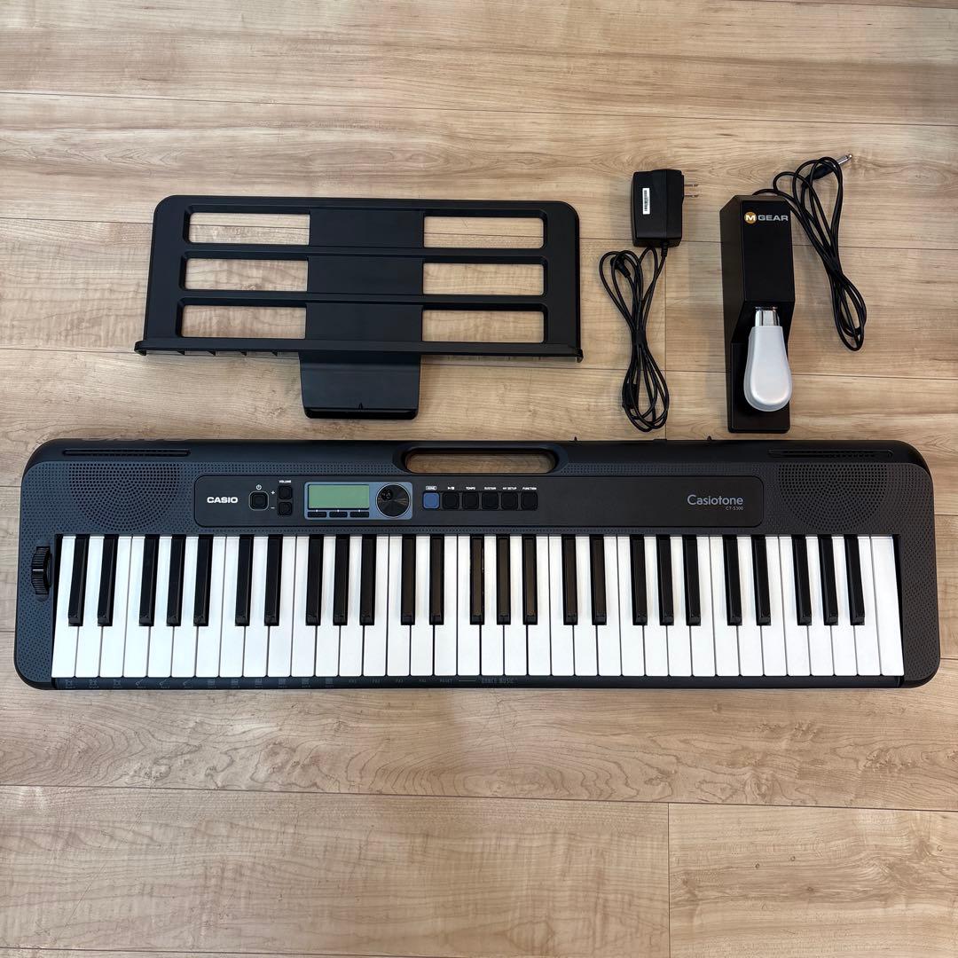 CASIO CT-S300 ブラック 61鍵盤 デジタルキーボード