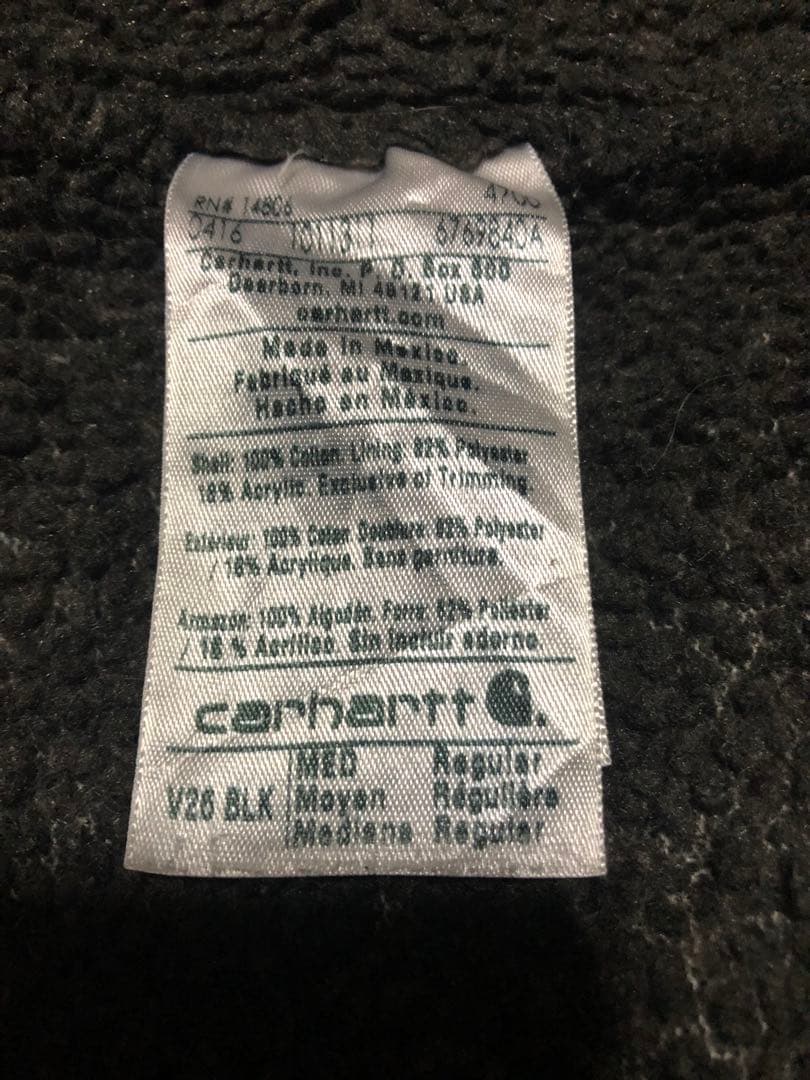 雰囲気◎ 鬼フェード Carhartt V26 BLK ダックベスト