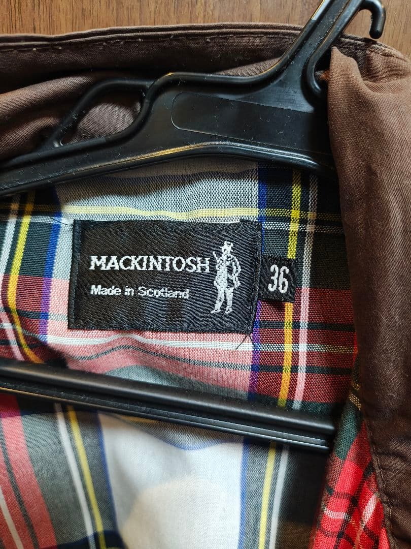 英国　スコットランド製　　MACKINTOSH / サファリ ジャケット 茶36