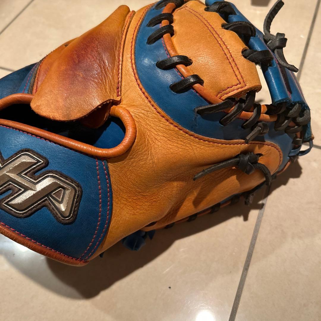ハタケヤマ キャッチャーミット PRO-288 限定カラー キャメル×ブルー