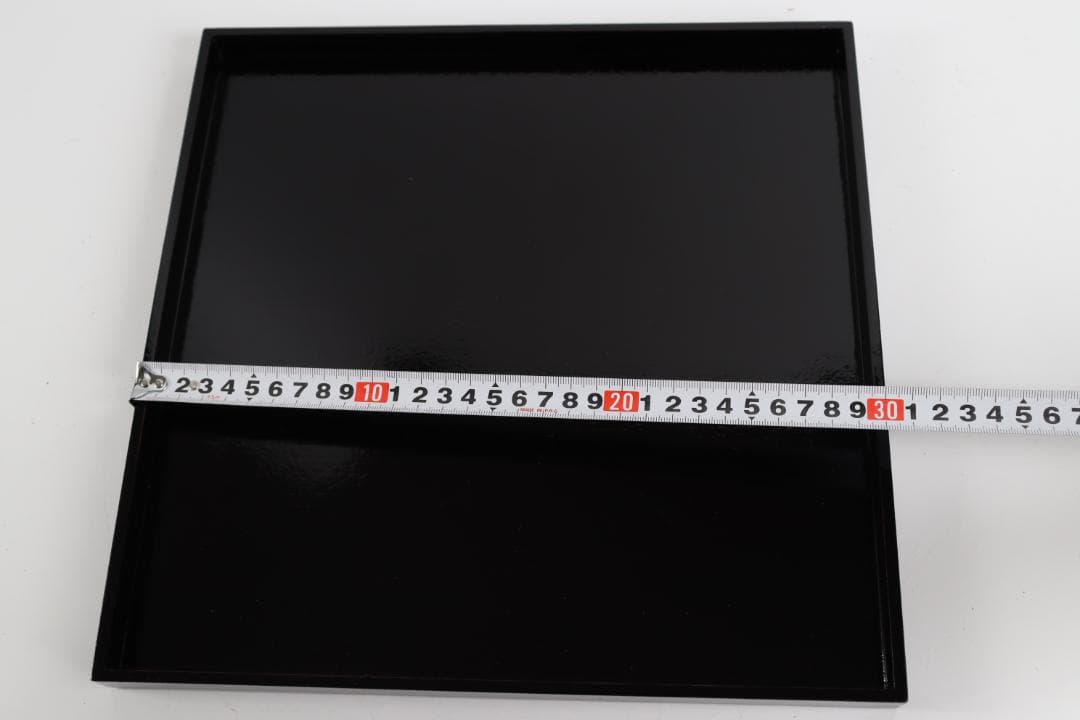 鷲山塗 山本象石 黒盆 折敷 膳 盆 十客