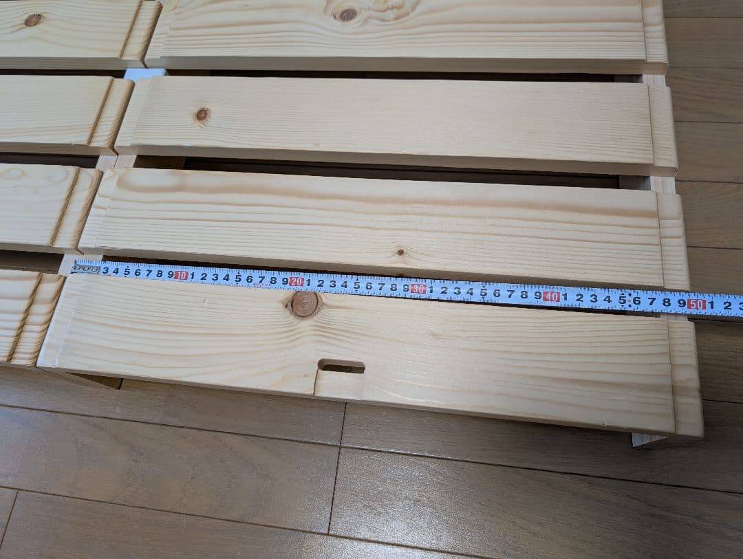 ベルメゾン パレットベッド　組み替え　すのこ　シングル　ローベッド