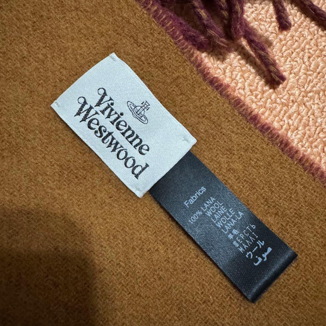 未使用★ヴィヴィアンウエストウッド バイカラー マフラー ストール