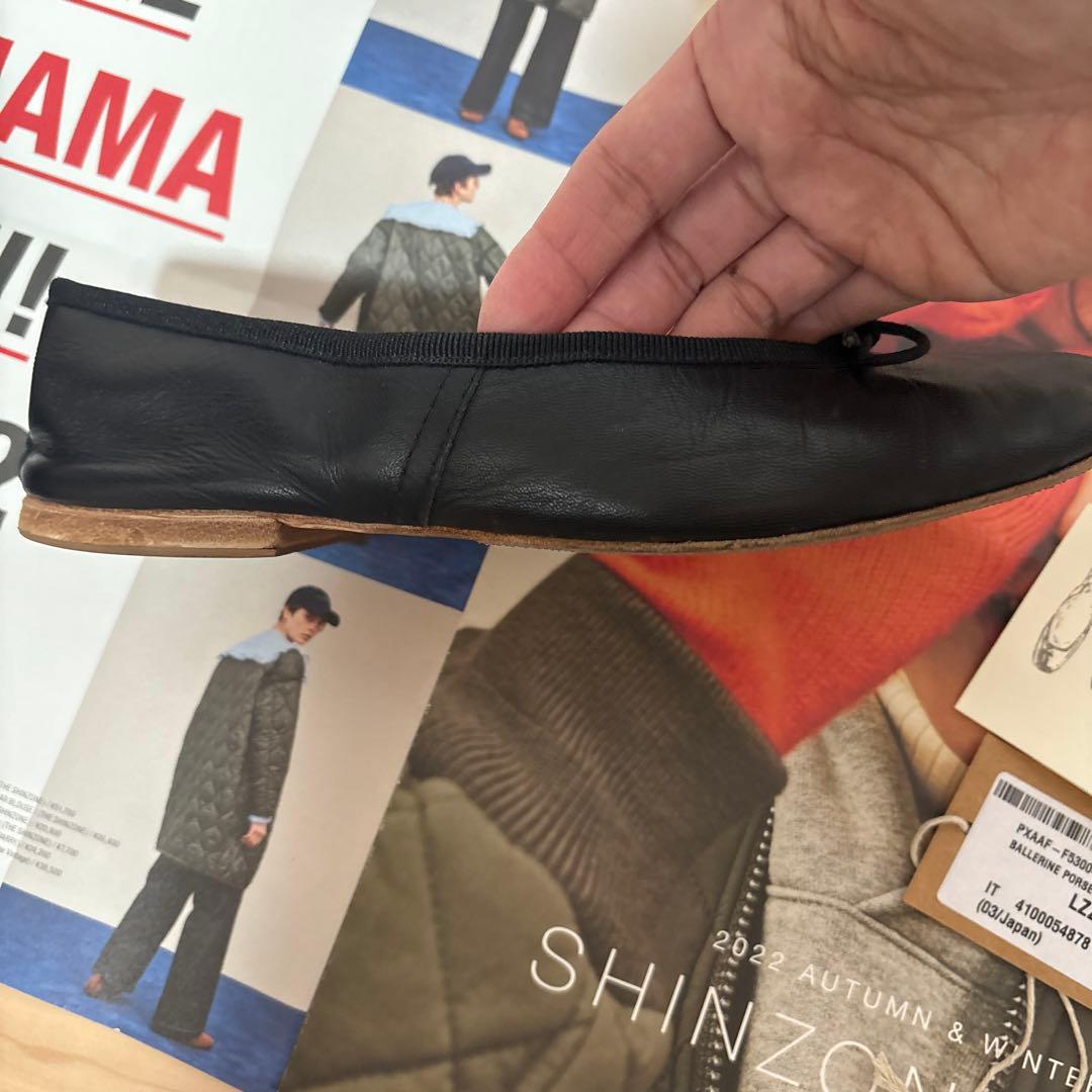 『A.P.C×ポルセリ』　ブラック　38