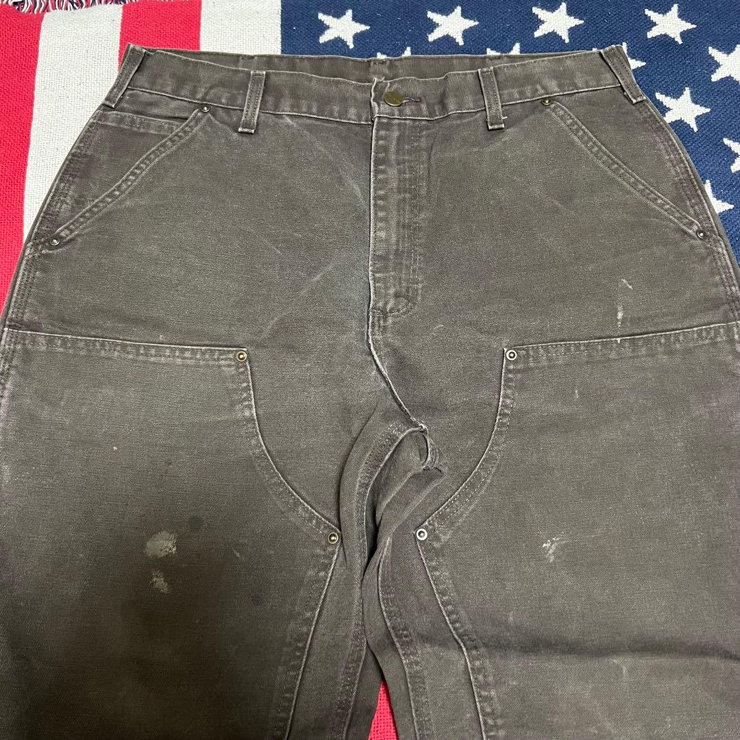 90s carhartt カーハート ダブルニーペインターパンツ ボロ ペンキ飛