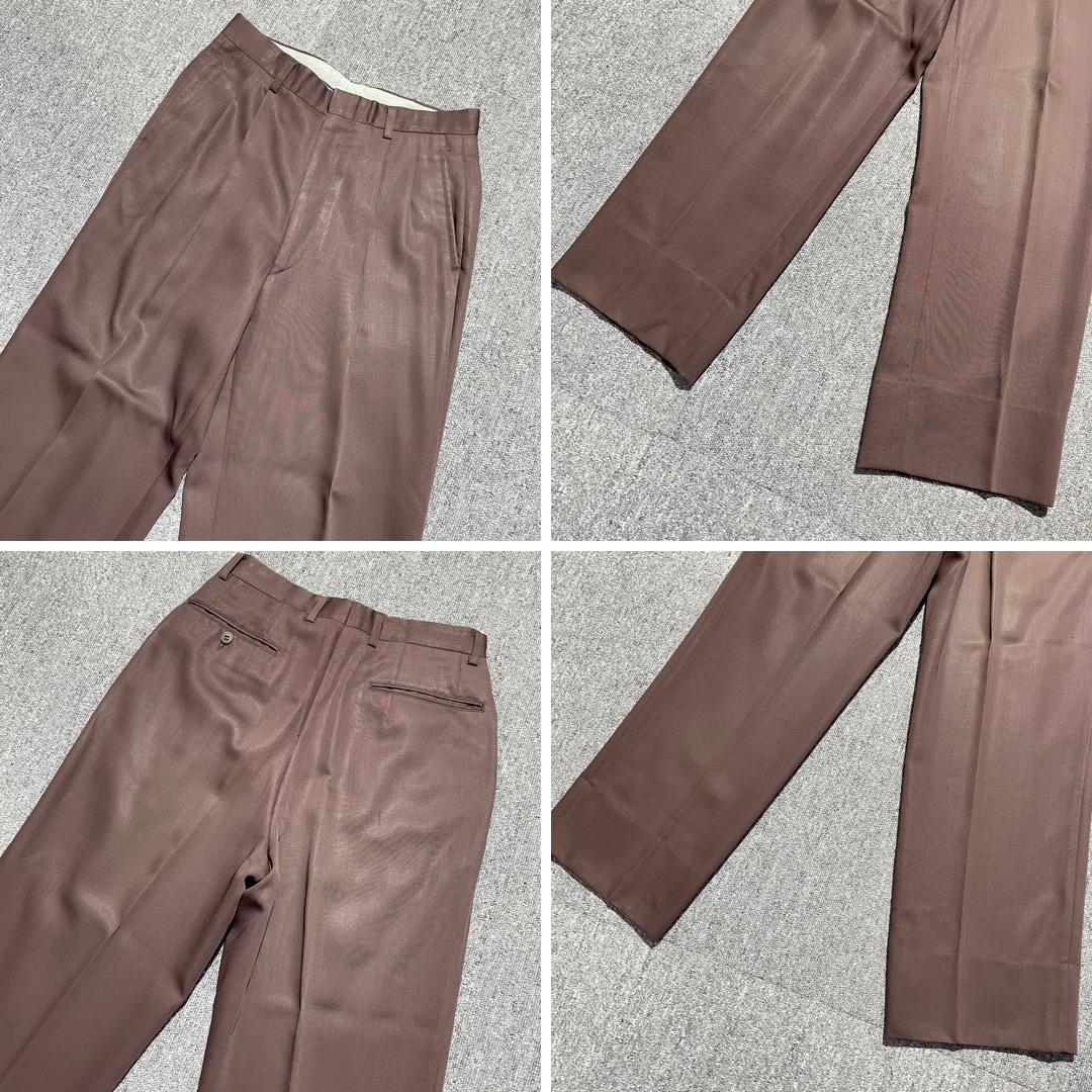 希少カラー ダブルブレスト スーツ セットアップ コーデ 成人式 小豆色