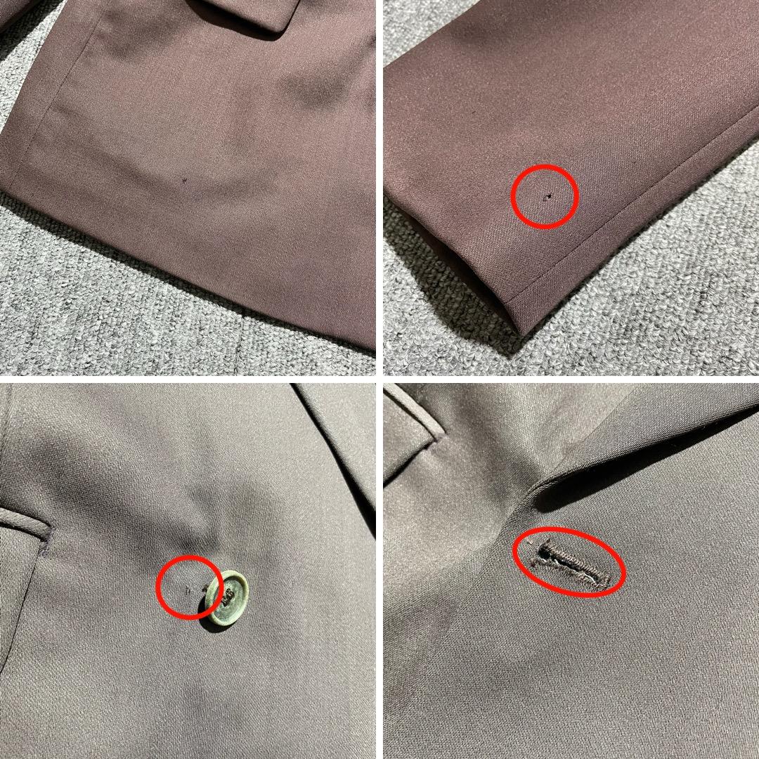 希少カラー ダブルブレスト スーツ セットアップ コーデ 成人式 小豆色