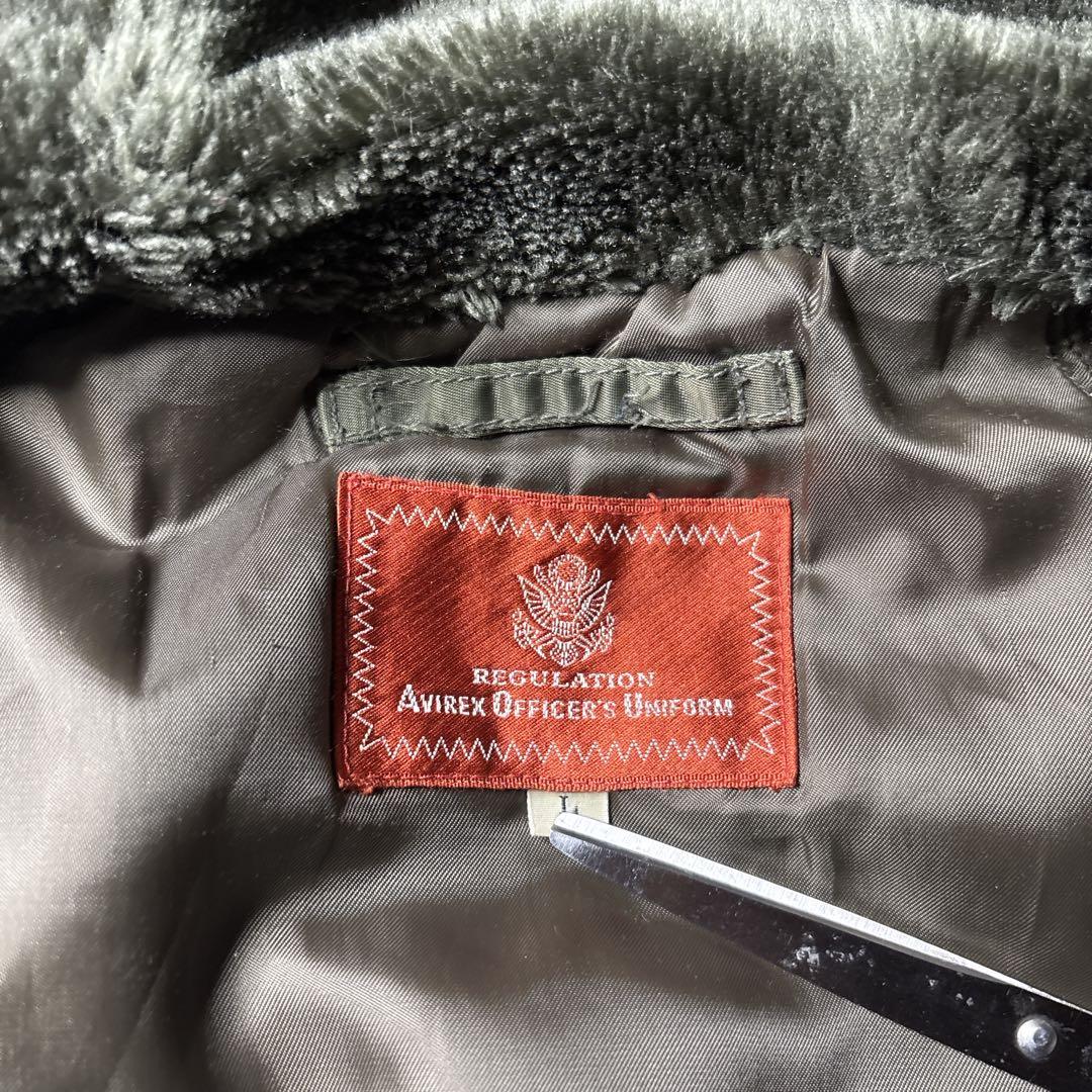 AVIREX N-3B ミリタリー　フライトジャケット　ミリタリー　ファー　古着