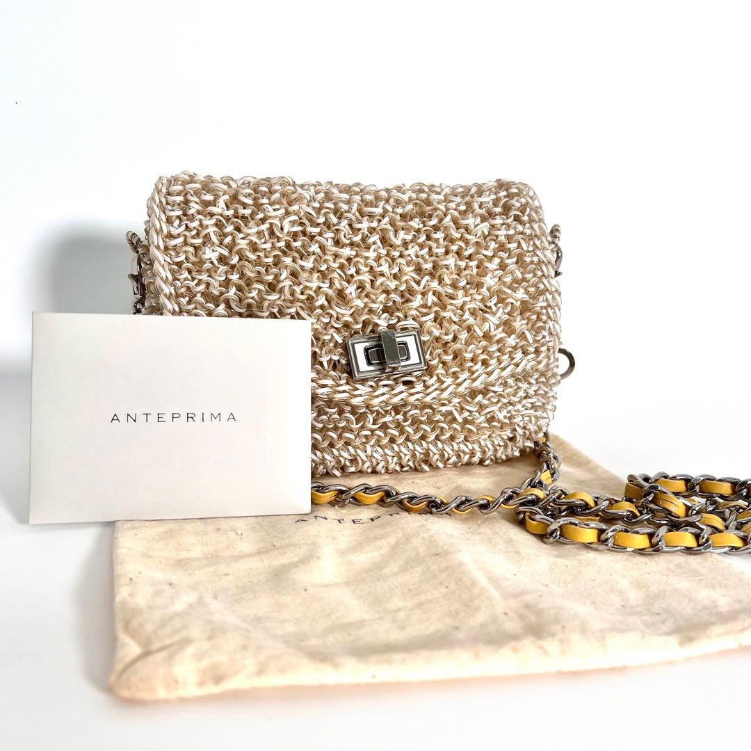 極美品 アンテプリマ ルケット ワイヤーバッグ チェーン ショルダーバッグ