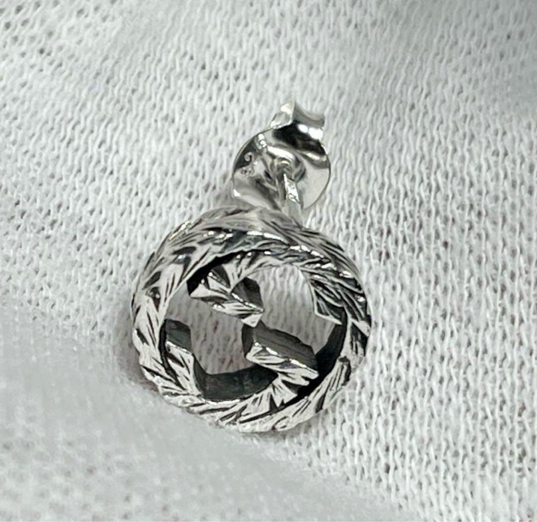 限界価格‼️GUCCI 燻❗️インターロッキングピアス　片耳‼️