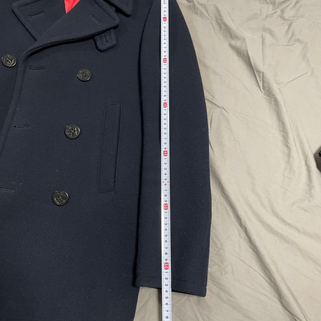 極美品　J PRESS Pコート　ネイビー