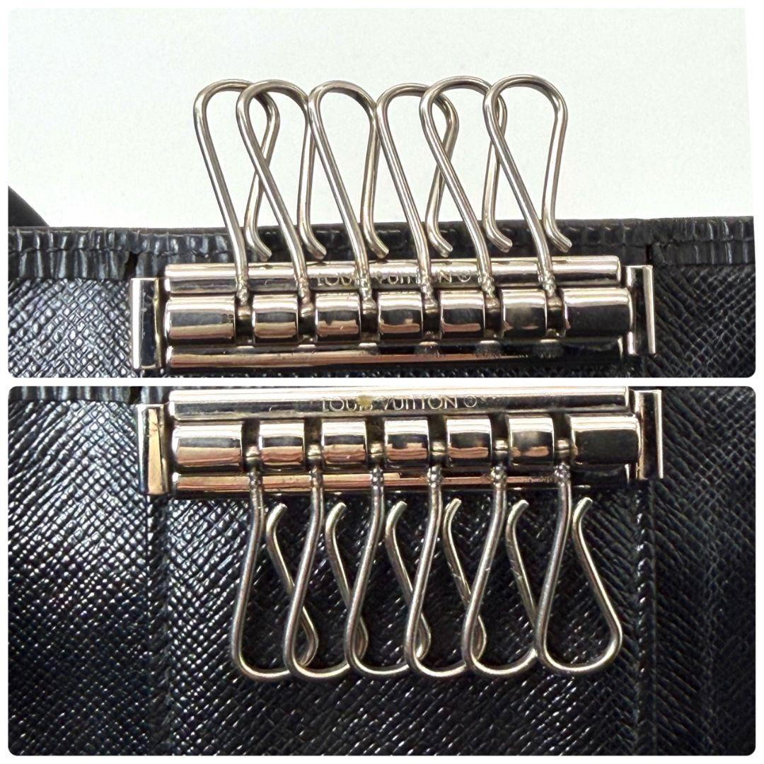 良品 ルイヴィトン エピ ミュルティクレ6 黒 キーケース 鍵 キーホルダー