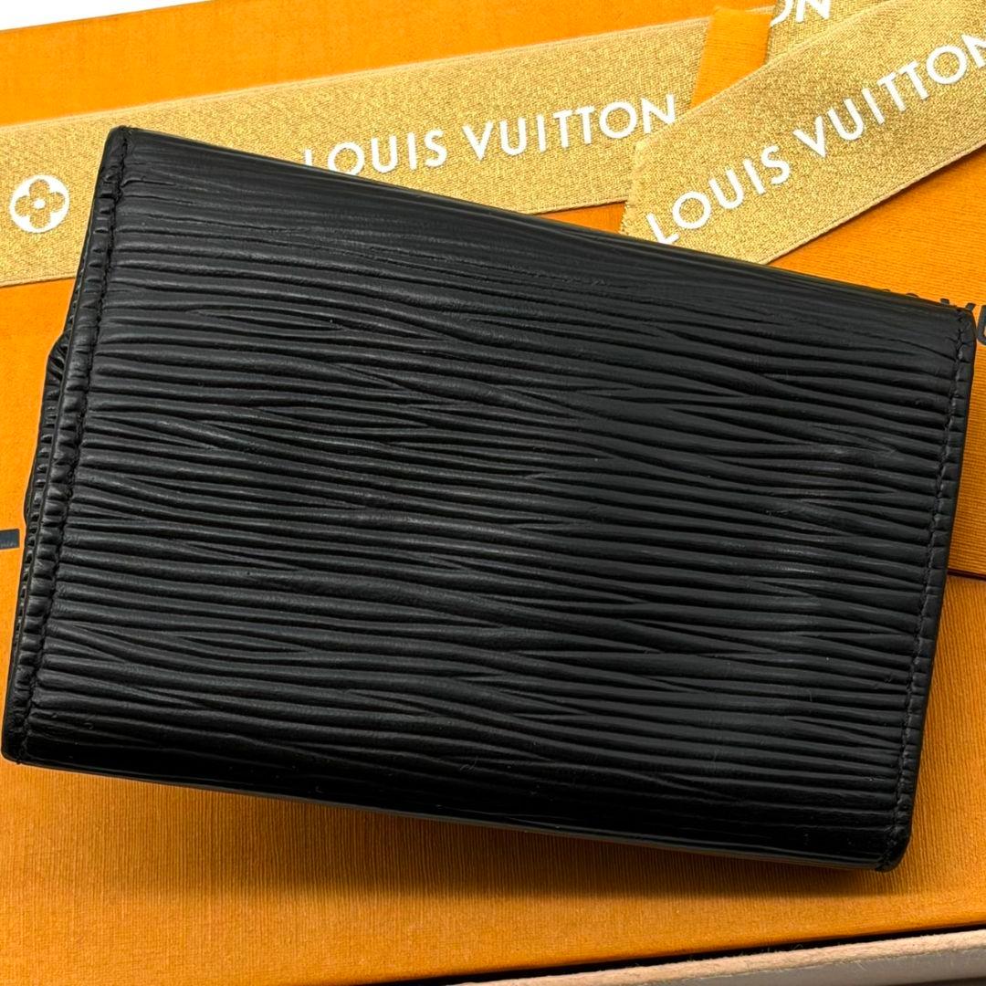 良品 ルイヴィトン エピ ミュルティクレ6 黒 キーケース 鍵 キーホルダー