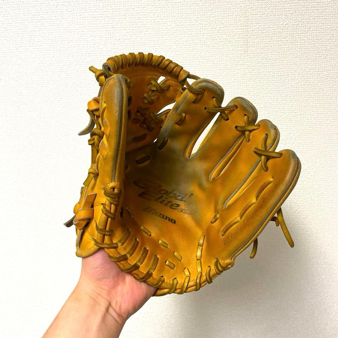476 ミズノ グローバルエリート 型抜群 即戦力 軟式 少年 内野手用グローブ