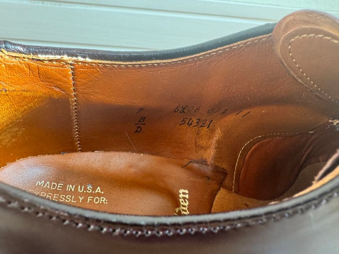 Alden 54321 コードバン SHIPS別注 ダークバーガンディ