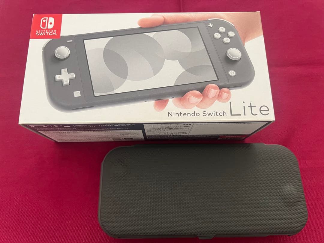 【超美品】Nintendo Switch Lite グレー 本体　ケース付き