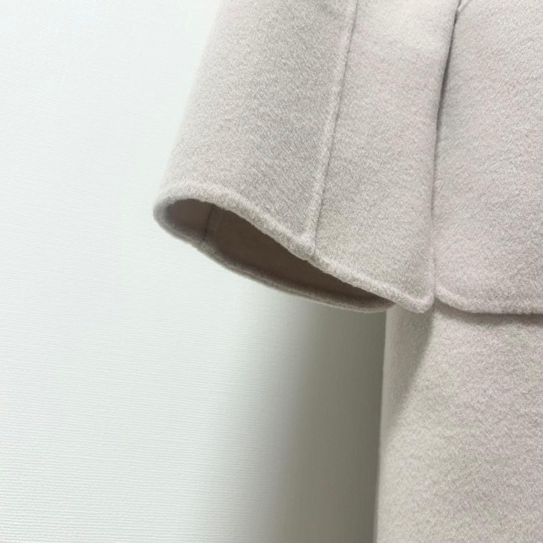 美品✨ANAYI シャルムビーバーフード コート ライトベージュ　38