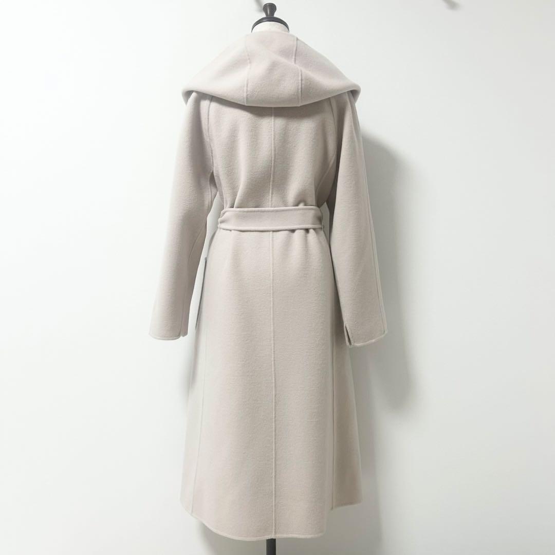 美品✨ANAYI シャルムビーバーフード コート ライトベージュ　38