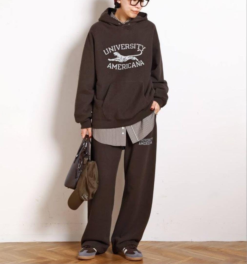 AP STUDIO アメリカーナ tiger collegeフーディプルオーバー