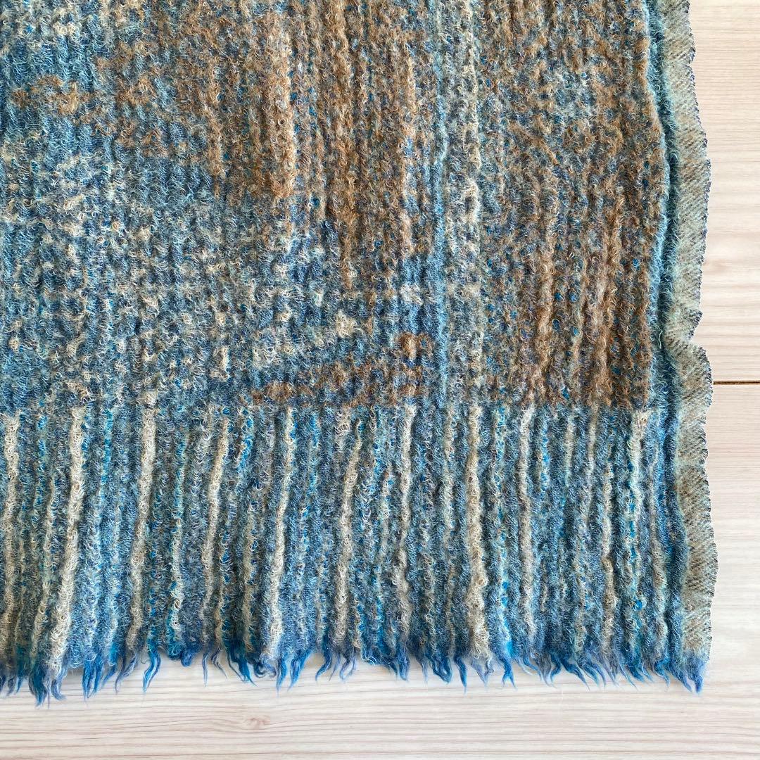 希少 Badou-R 45rpm ウール縮絨 ストール マフラー インド製