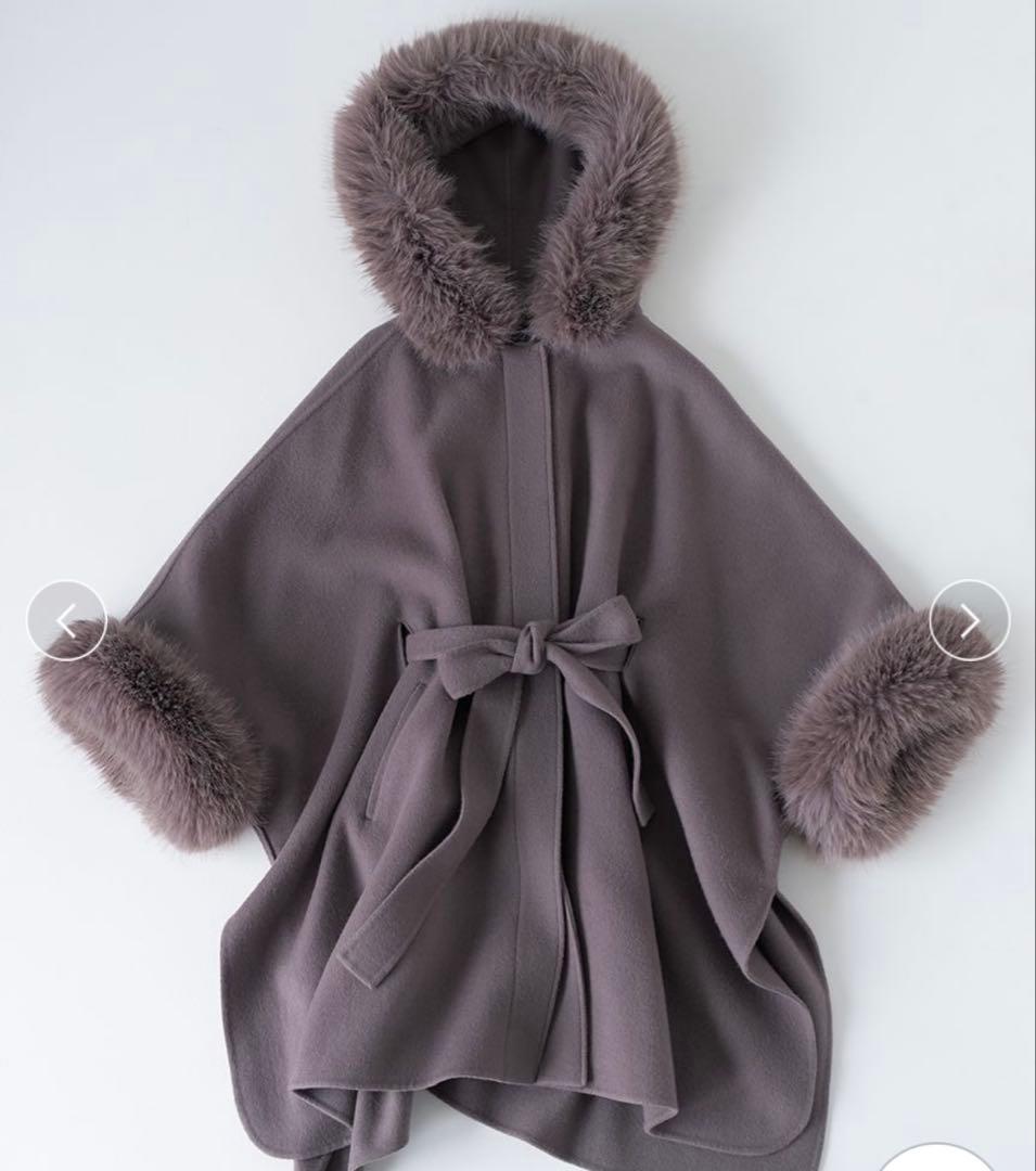 CELFORD セルフォード ファーポンチョコート MOC 新品