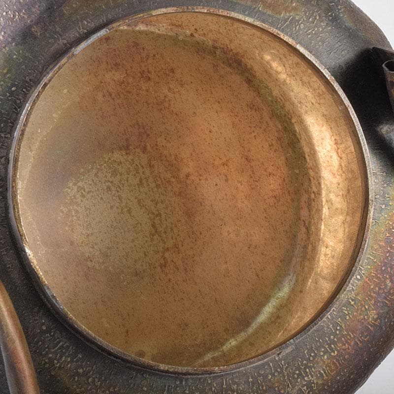 煎茶道具　いぶし銀　槌目　銀瓶　湯沸　急須　重さ約262g　C　8043