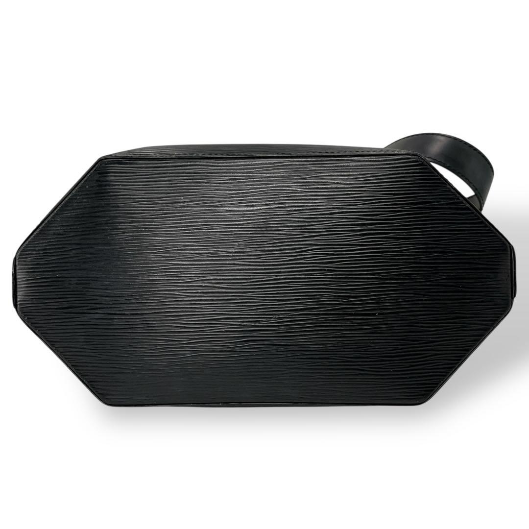 ルイヴィトン　ポーチ付　サックデポール　ショルダーバッグ　エピレザー　ブラック