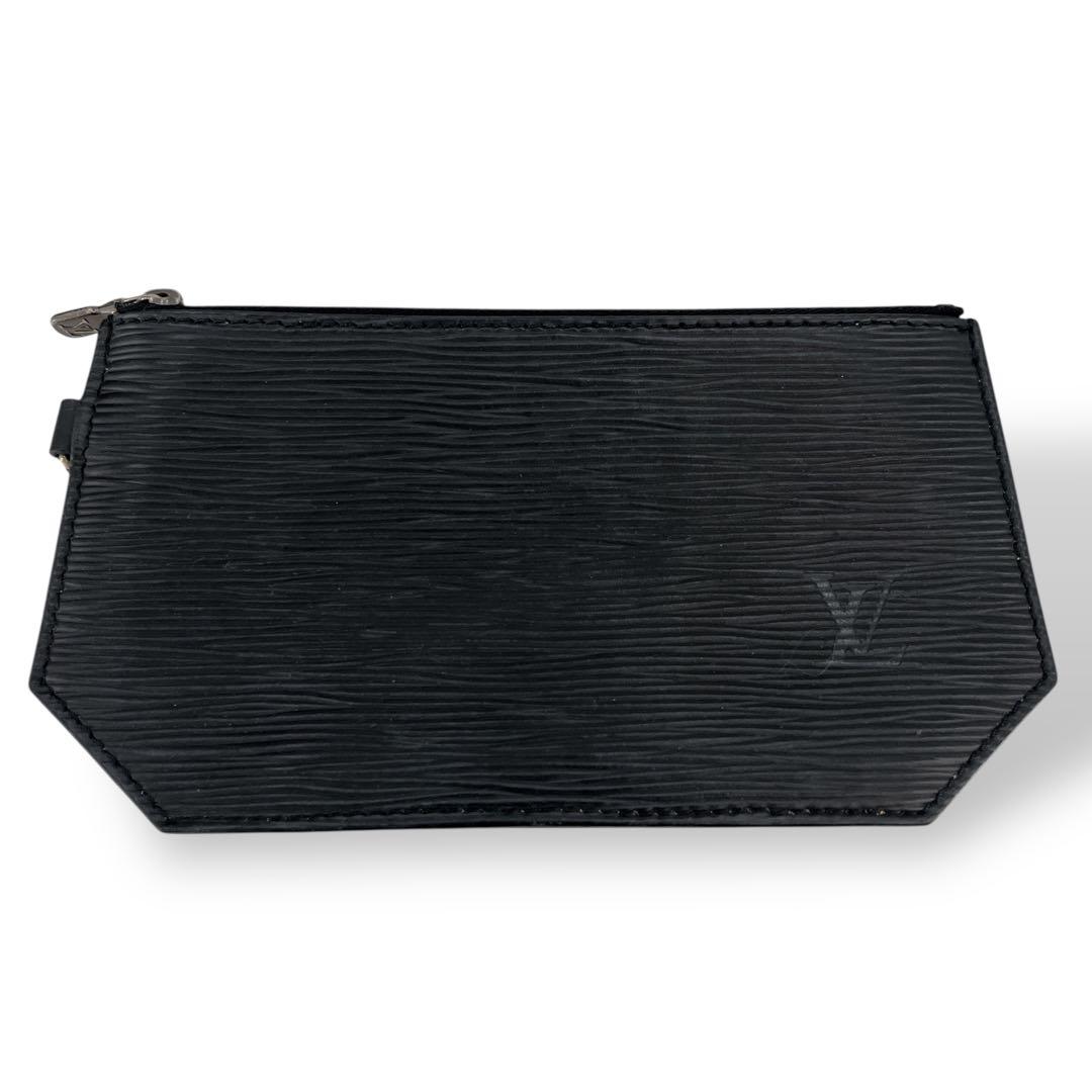 ルイヴィトン　ポーチ付　サックデポール　ショルダーバッグ　エピレザー　ブラック