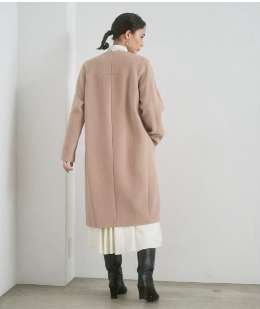 アナイ ダブルビーバークルーコート