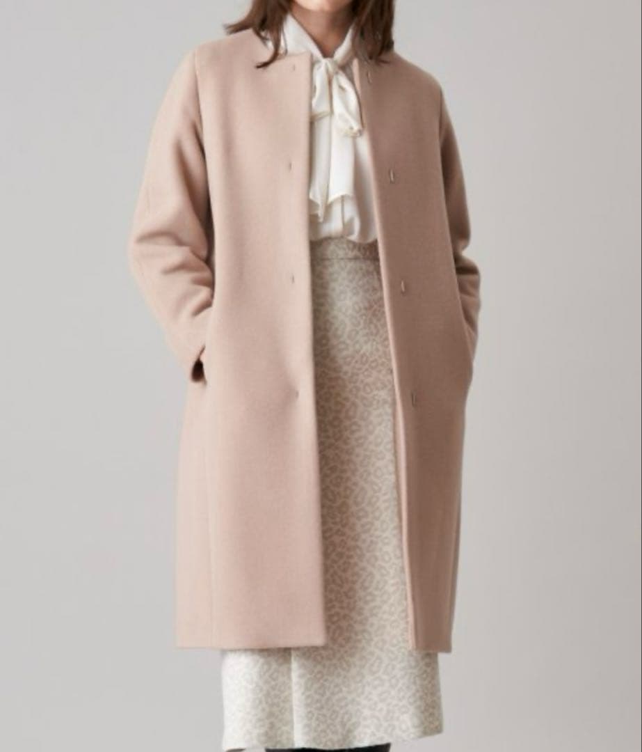 アナイ ダブルビーバークルーコート